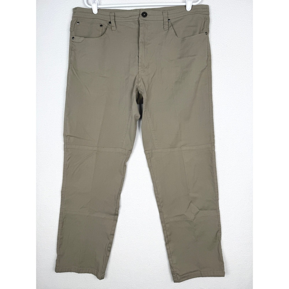 Stoic Canvas Utility Pants Mens 38x32 Tan Rugged Hiking Workwear STF78167